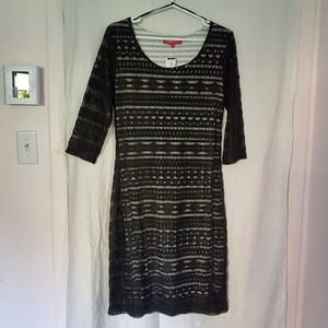 NWT San Francisco M black lace dress